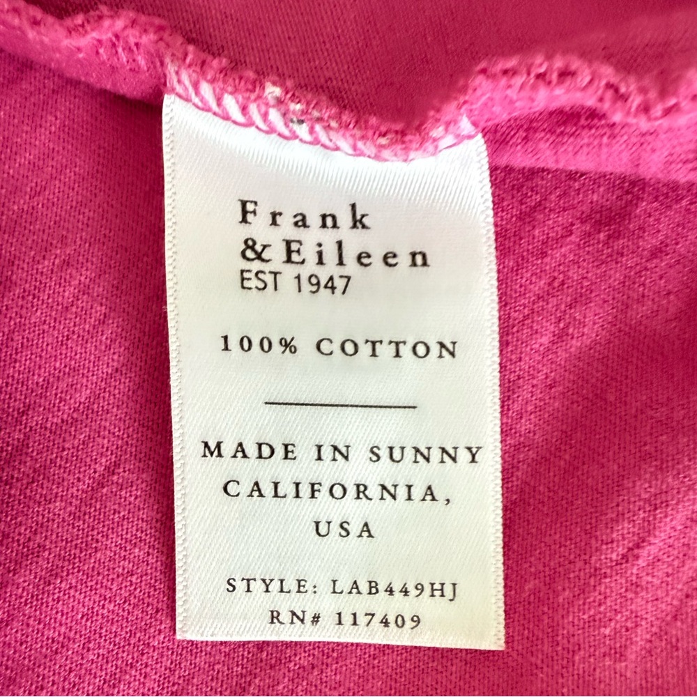 0710 Frank & Eileen Mini Cory Dress Guava Pink Heritage Jersey Cotton XS NWT - Picture 5 of 7